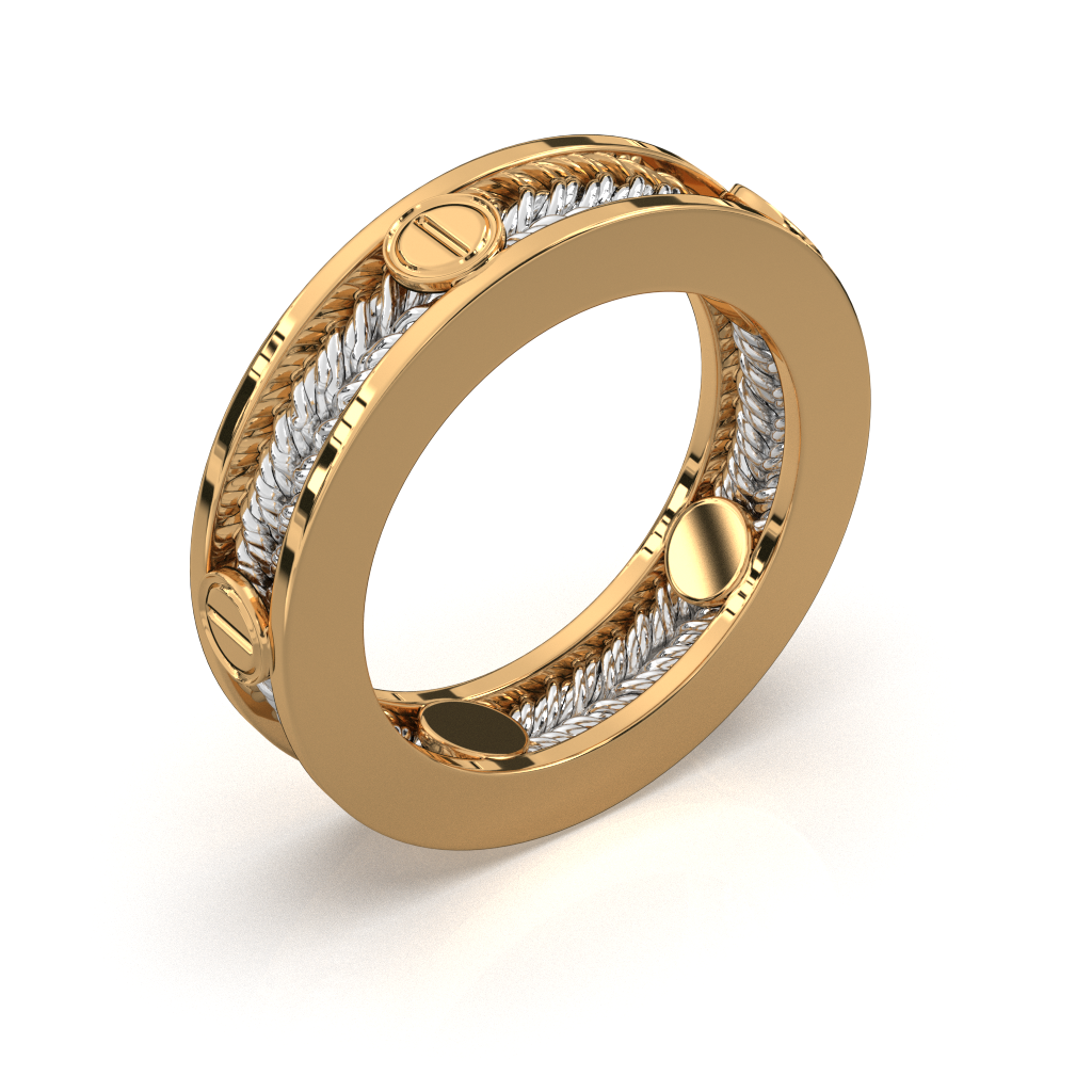 Silver Plated Statement Ring | Modern Unisex Band