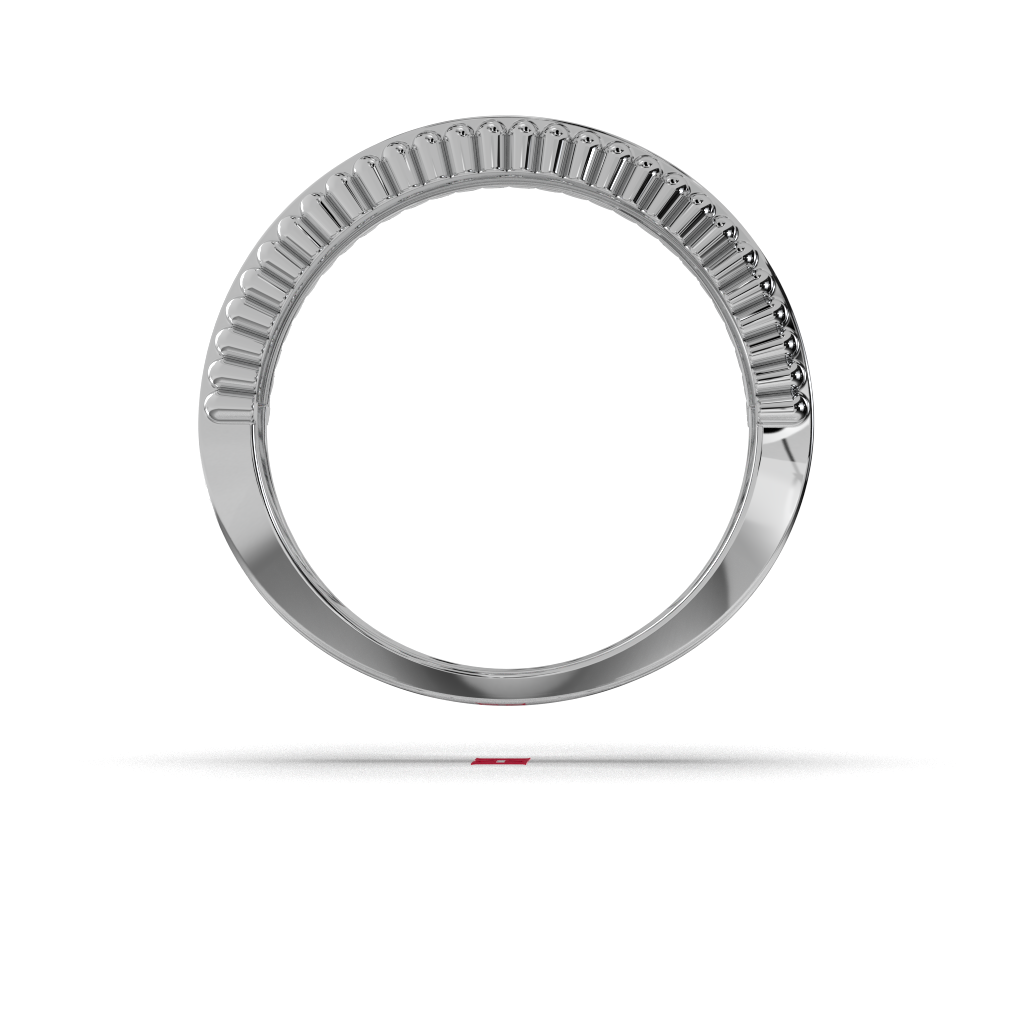 925 Sterling Silver Diamond Band Ring Triple Row Luxury Statement Wedding Ring