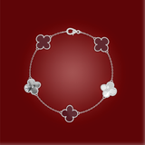 Crimson Clover Bracelet