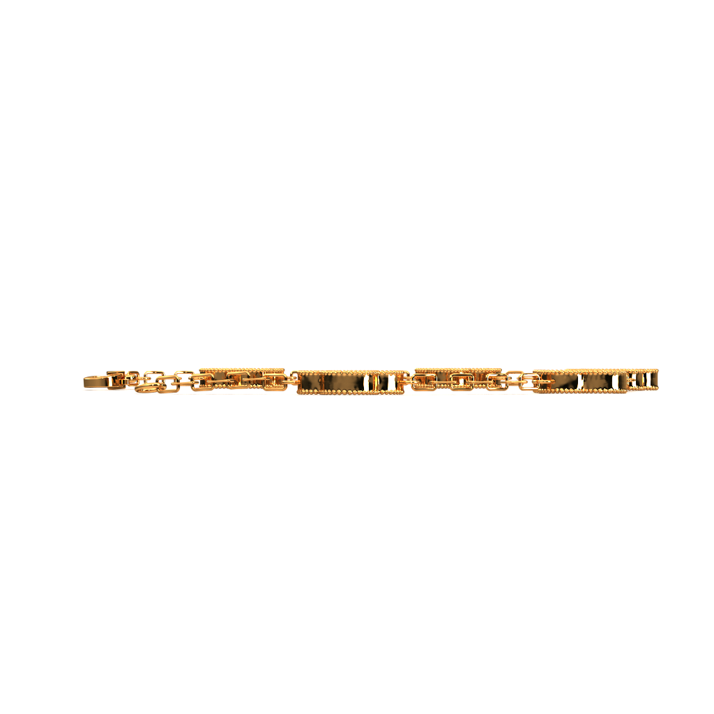 Luxury Clover Bracelet in 925 Sterling Silver Gold Plated, Designer Inspired Station Bracelet, Minimal Elegant Jewelry