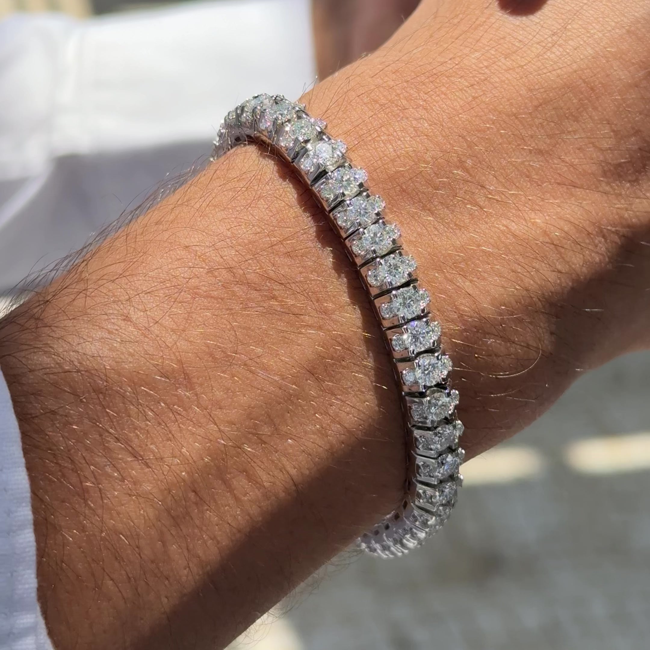 Signature Tri-Line Tennis Bracelet
