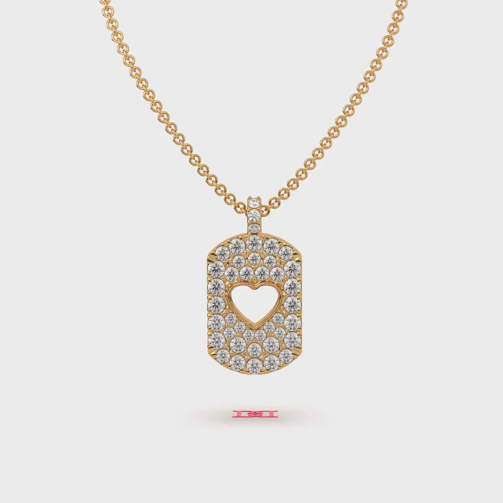 Sterling Silver Heart Pendant, Mirror Finish Statement Jewelry